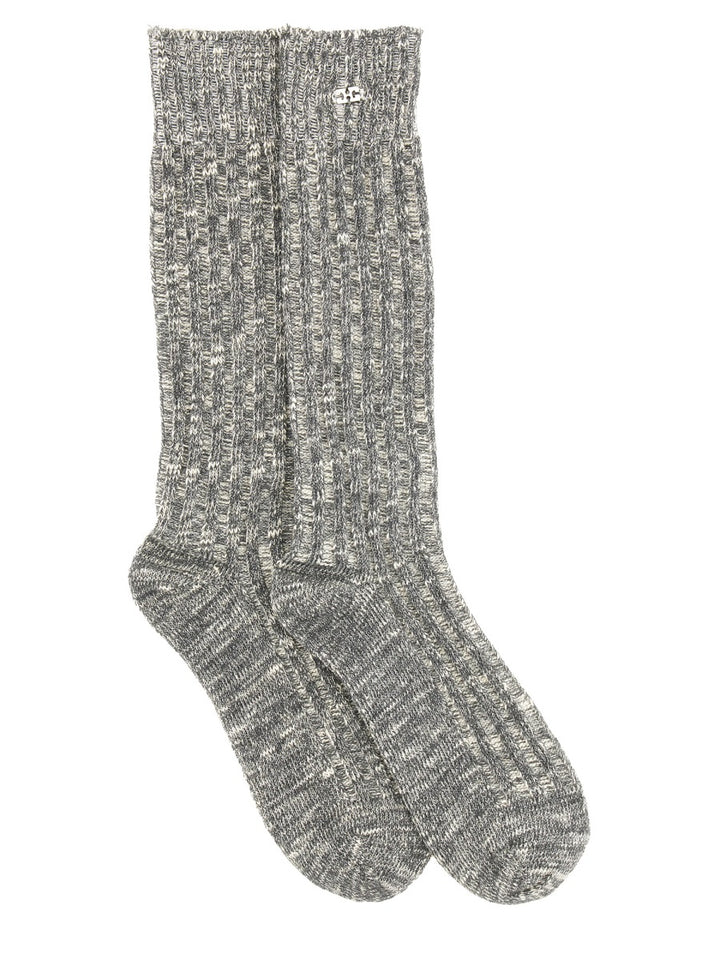 Ganni Socks - Grey | Wanan Luxury