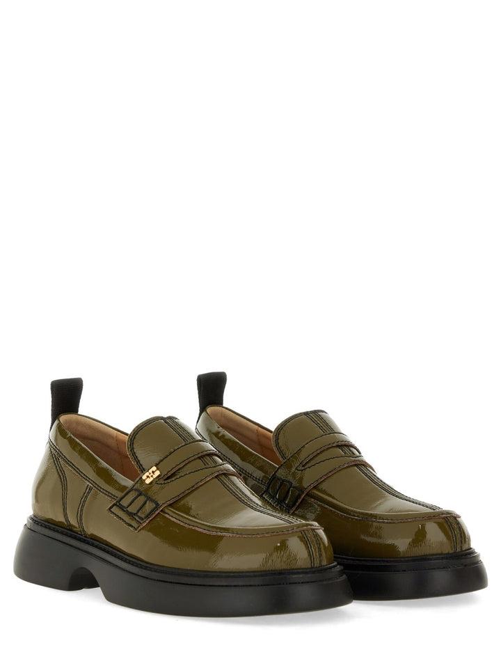 Ganni Loafers - Green | Wanan Luxury