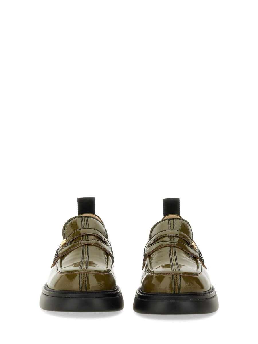 Ganni Loafers - Green | Wanan Luxury