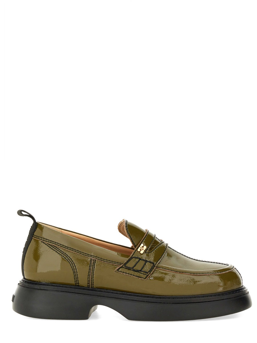 Ganni Loafers - Green | Wanan Luxury