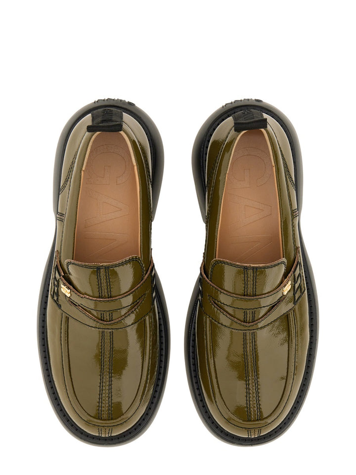 Ganni Loafers - Green | Wanan Luxury
