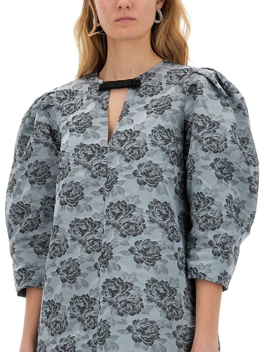 Ganni Suits & Dresses - White, Light Blue | Wanan Luxury