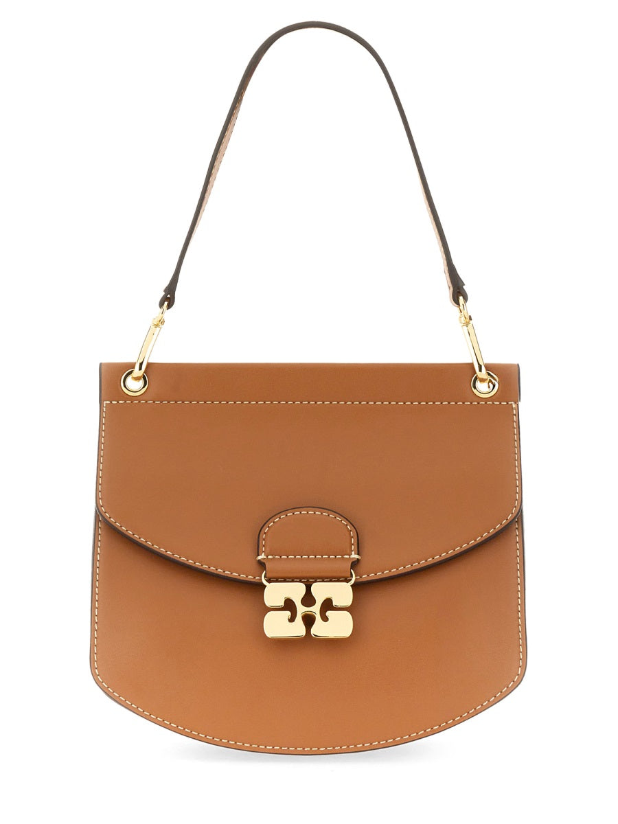 Ganni Shoulder Bags - Brown | Wanan Luxury