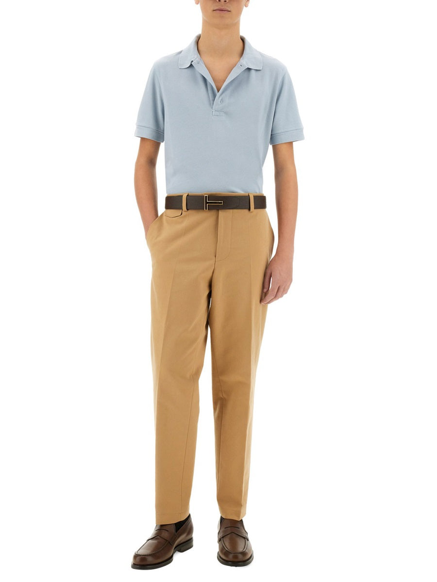 Tom Ford Polo - White, Light Blue | Wanan Luxury