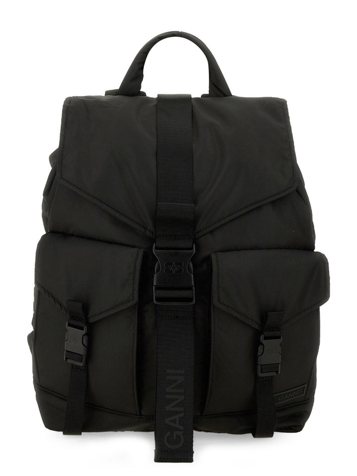 Ganni Backpacks & Travels - Black | Wanan Luxury