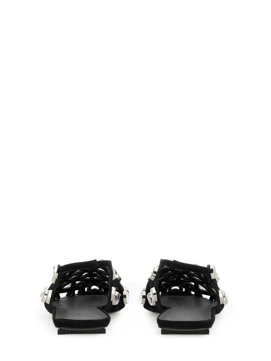 The Attico Flat Shoes - Black | Wanan Luxury