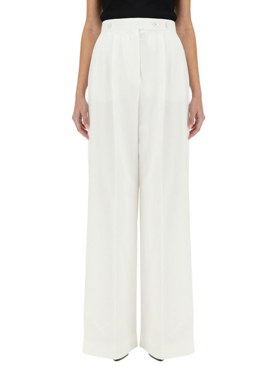 Cotton Pleated Pants