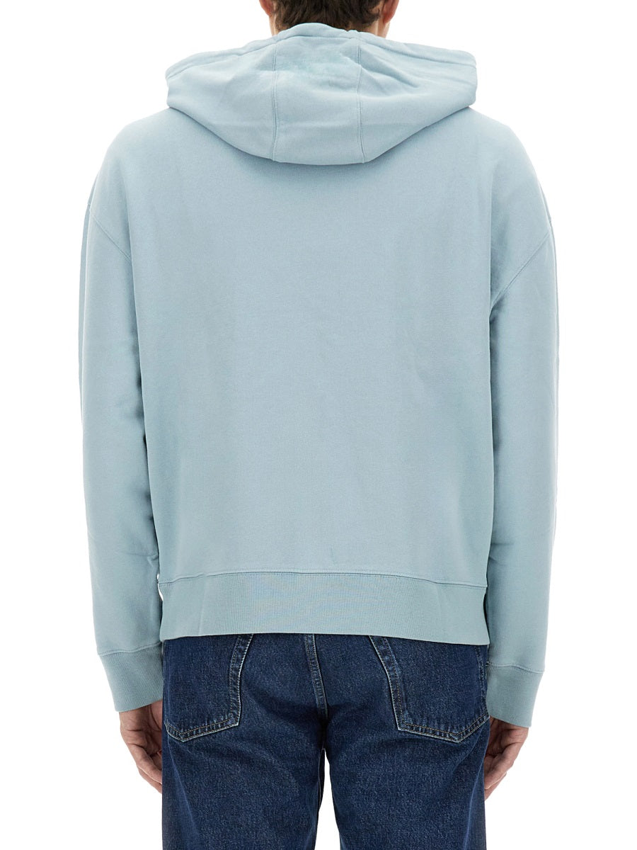 Maison Kitsuné Sweatshirts - White, Light Blue | Wanan Luxury