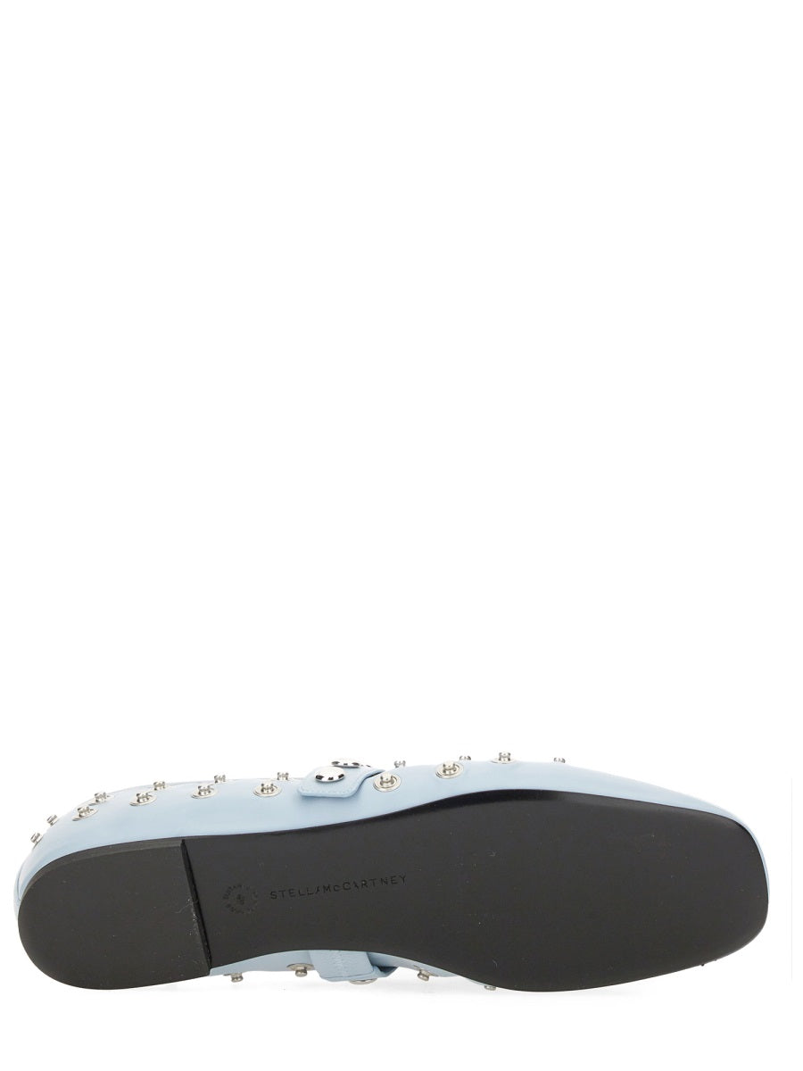 Stella McCartney Flat Shoes - White, Light Blue | Wanan Luxury