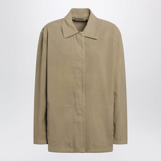 Baeza Jacket In Sandy Buff Beige Cotton