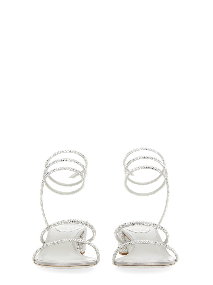 René Caovilla Sandals - Silver | Wanan Luxury