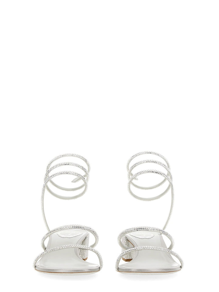 René Caovilla Sandals - Silver | Wanan Luxury