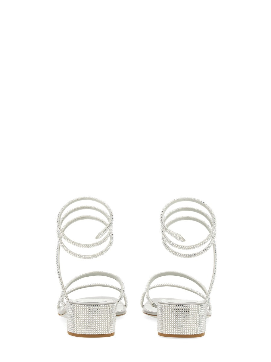 René Caovilla Sandals - Silver | Wanan Luxury