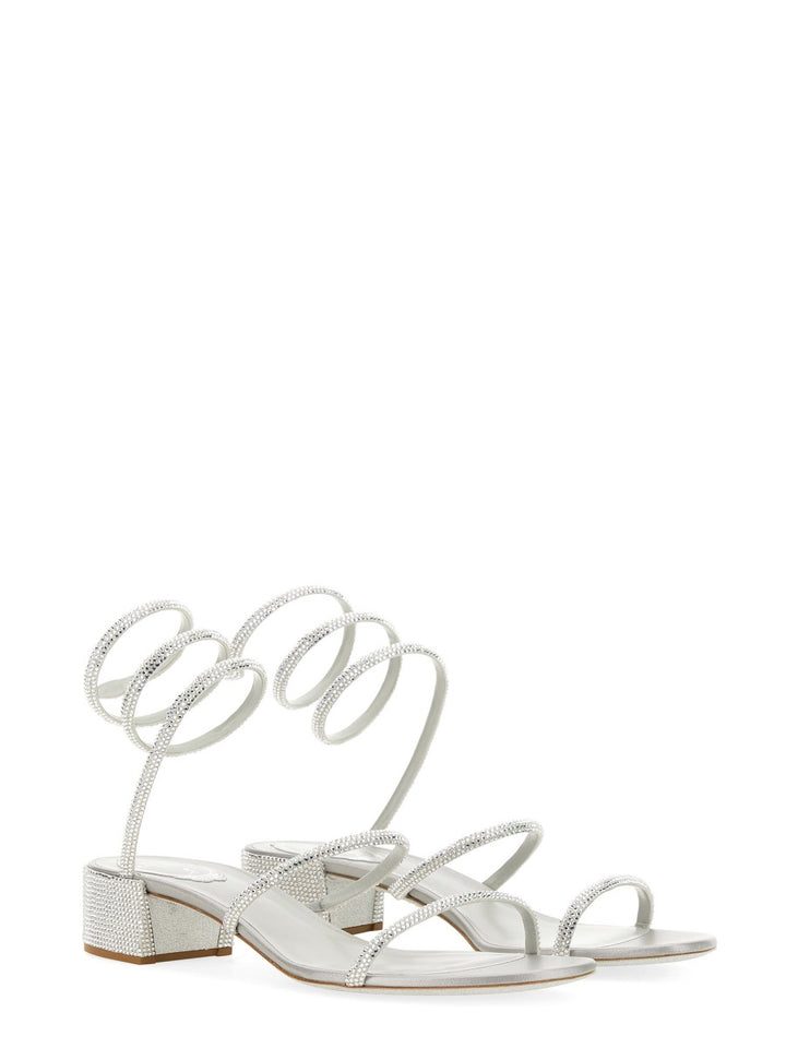 René Caovilla Sandals - Silver | Wanan Luxury