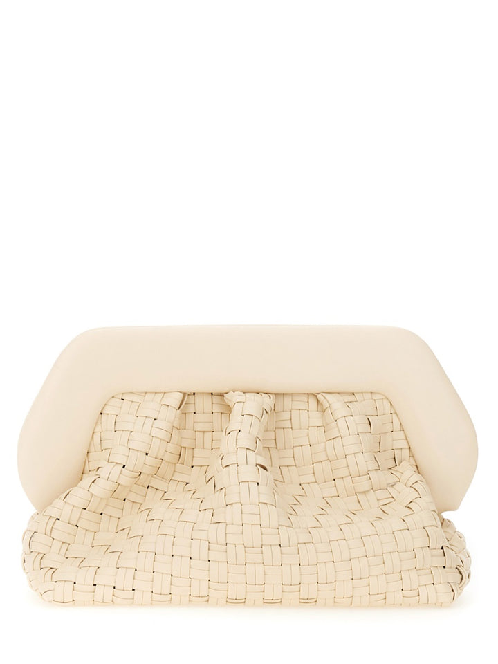 Themoirè Clutch Bags - White | Wanan Luxury