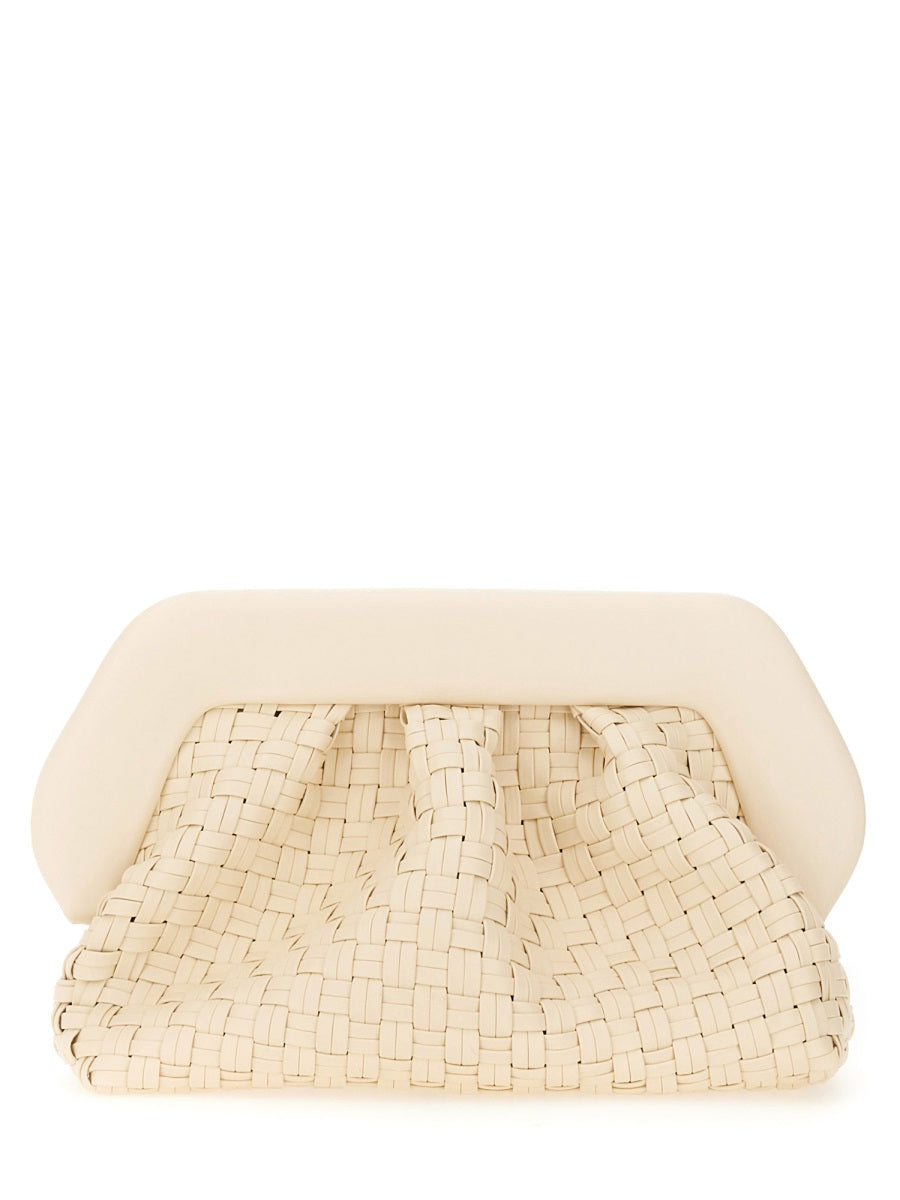Themoirè Clutch Bags - White | Wanan Luxury
