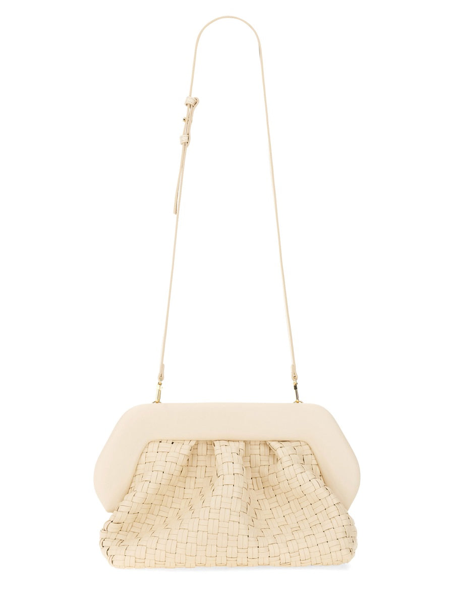 Themoirè Clutch Bags - White | Wanan Luxury