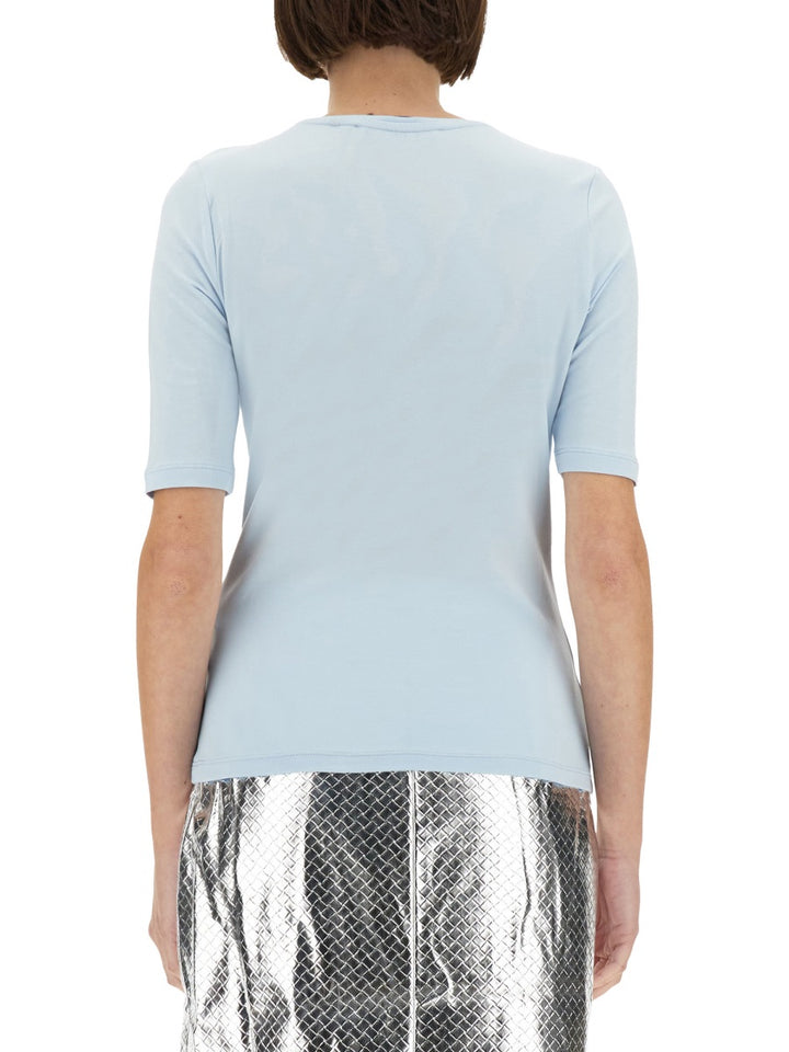 Rotate Birger Christensen T shirts - White, Light Blue | Wanan Luxury