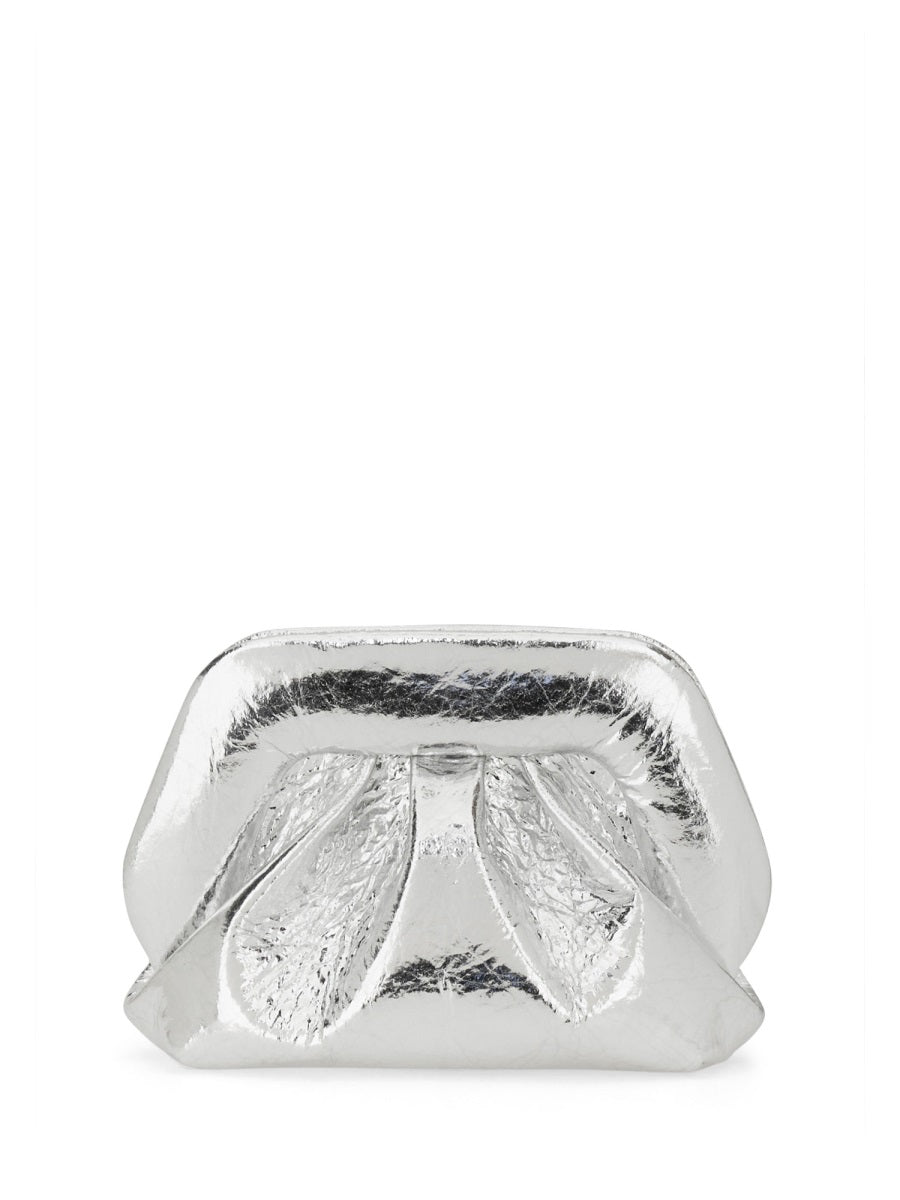 Themoirè Clutch Bags - Silver | Wanan Luxury