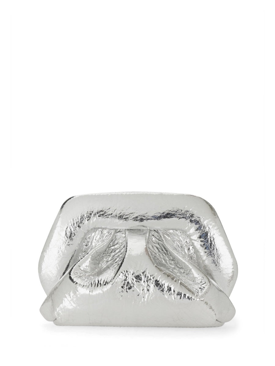 Themoirè Clutch Bags - Silver | Wanan Luxury