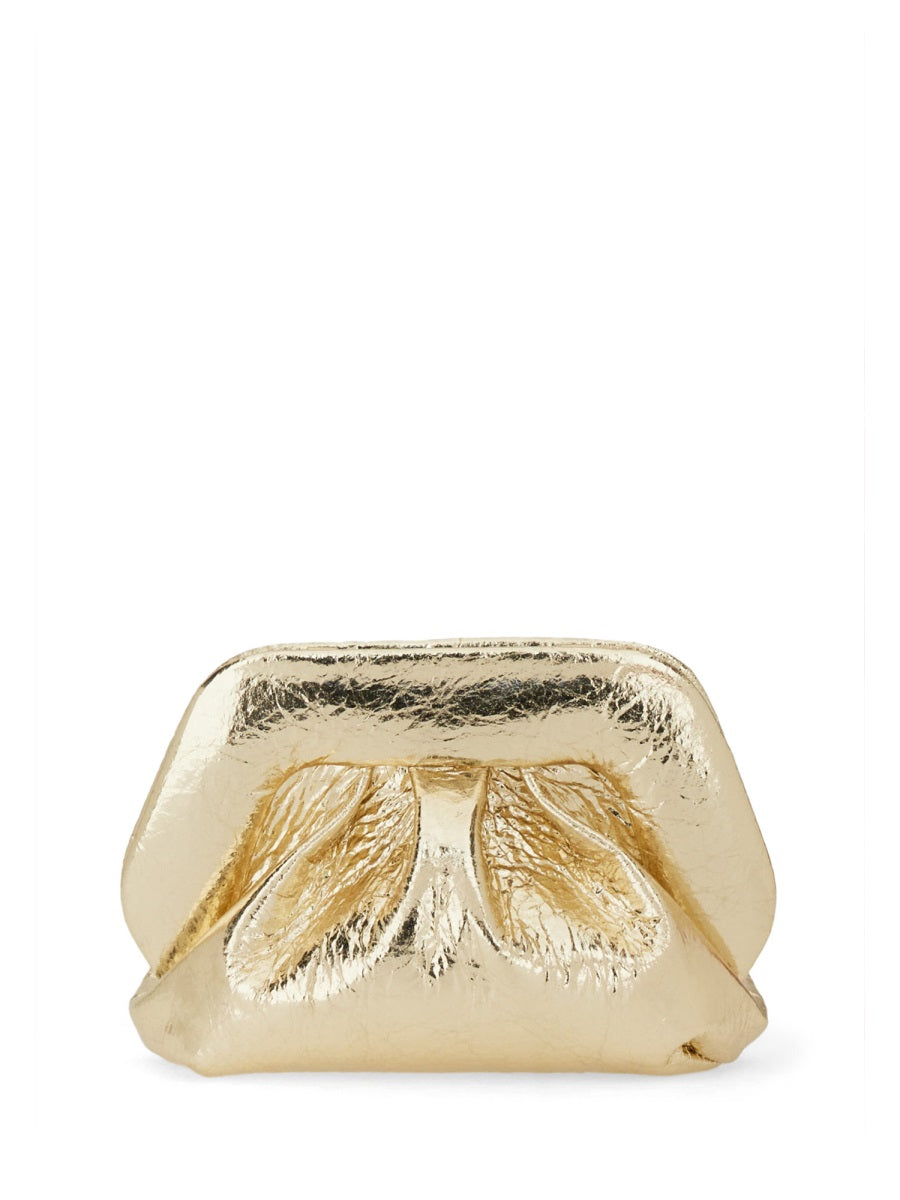 Themoirè Clutch Bags - Gold | Wanan Luxury