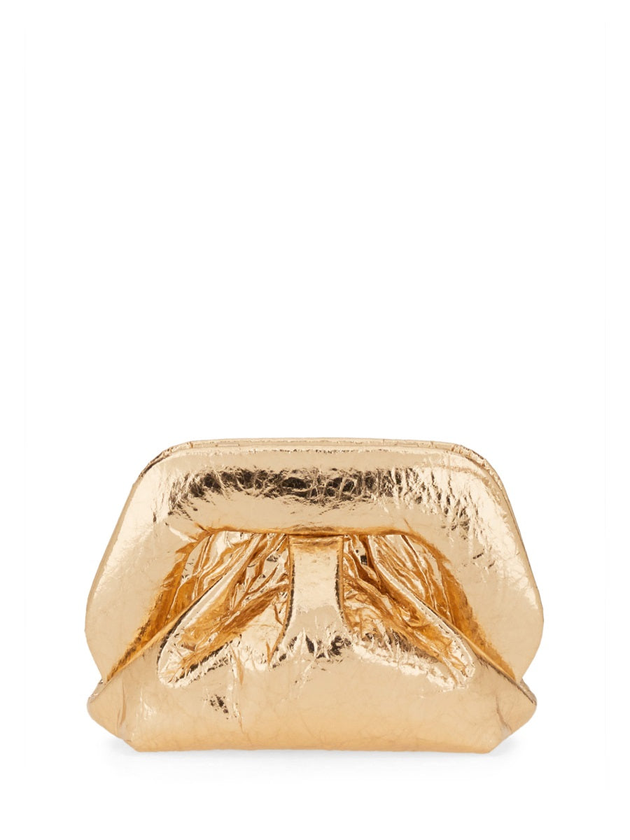 Themoirè Clutch Bags - Gold | Wanan Luxury