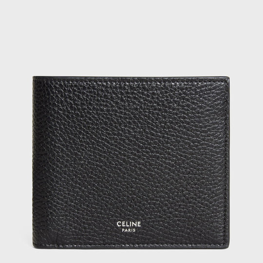 Black Bi-Fold Wallet In Grenade Leather