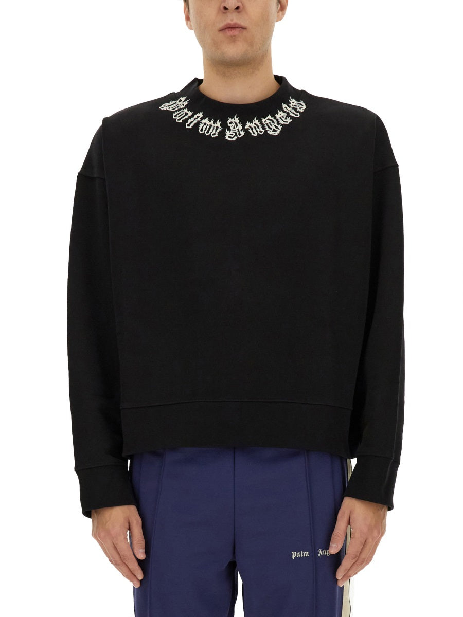 Palm Angels Sweatshirts - Black | Wanan Luxury