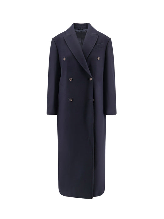 Double-Breasted Wool Coat