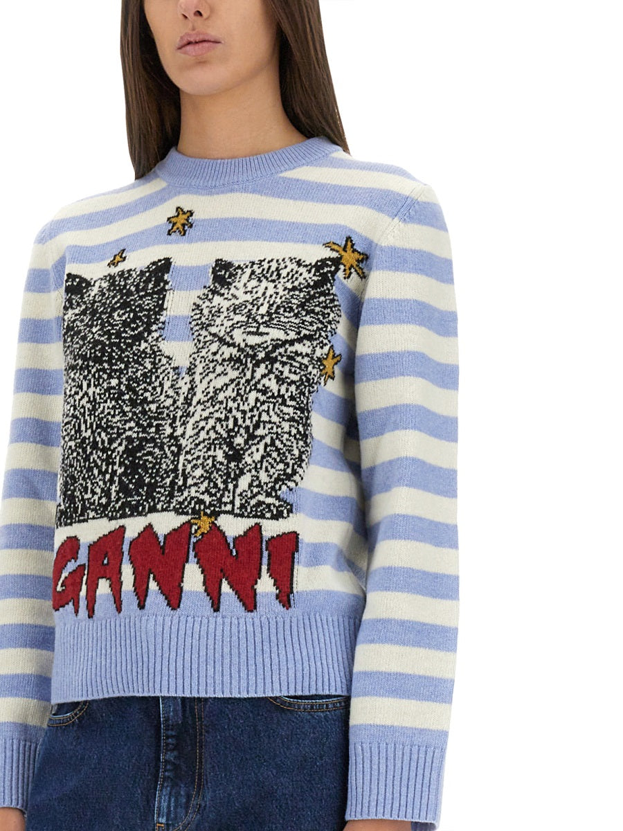 Ganni Sweatshirts - Blue | Wanan Luxury
