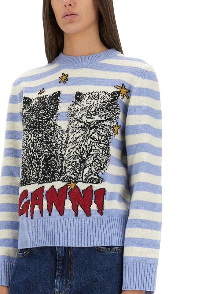 Ganni Sweatshirts - Blue | Wanan Luxury