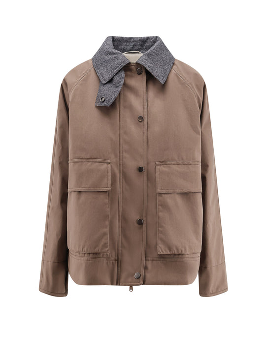 Techno Cotton Canvas Jacket