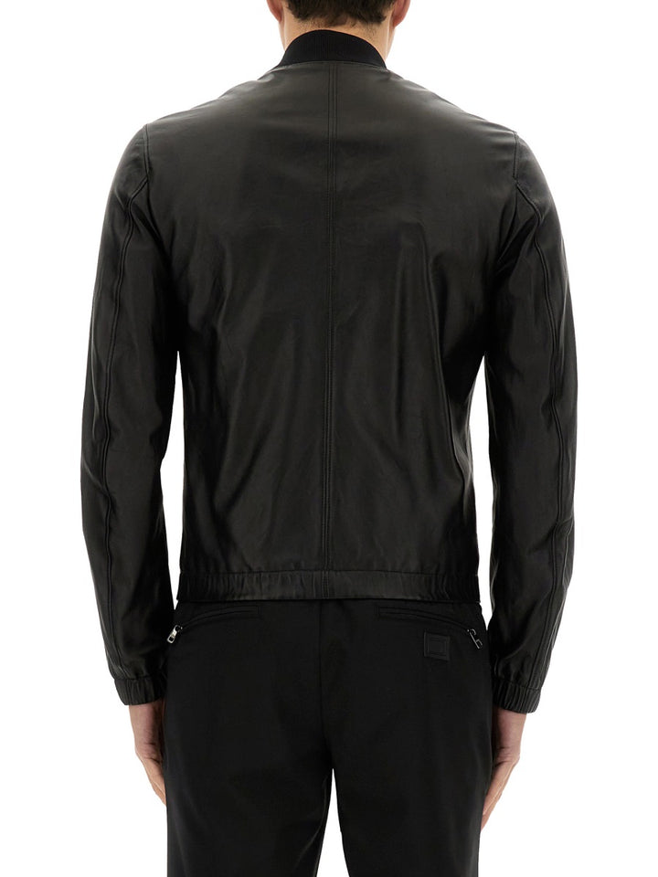 Dolce & Gabbana Leather Jackets - Black | Wanan Luxury