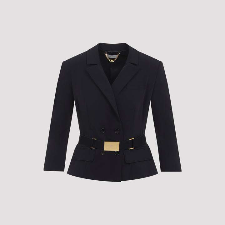 Elisabetta Franchi Jackets - Black | 18bfb1d35a6b644e8f79842205da4207f0492049