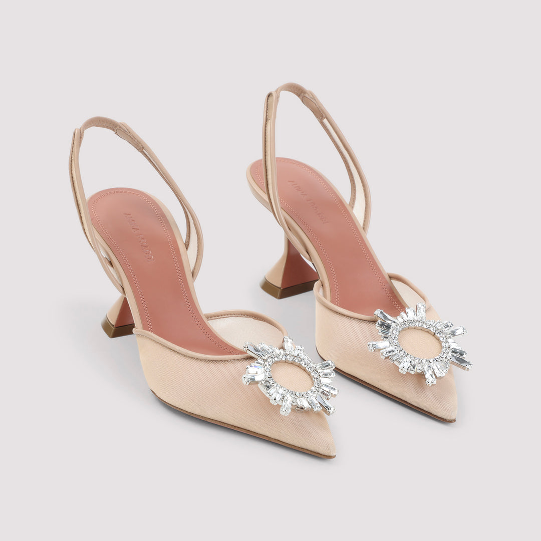 Amina Muaddi Mules - Nude & Neutrals | 33b56d9ee4aa2e7647cdd31faf343444bbe0f383