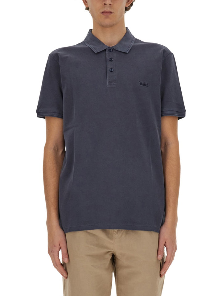 Woolrich Polo - Blue | Wanan Luxury