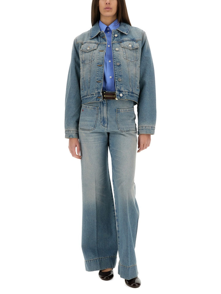 Victoria Beckham Jackets - Blue | Wanan Luxury