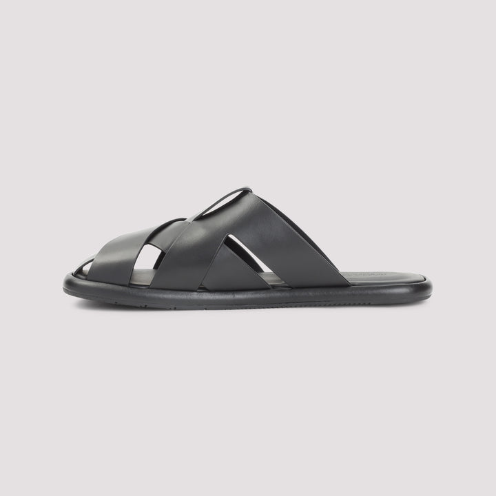 Giorgio Armani Sandals - Black | 6f76061a35f5b934f989c9a88290a9501cee552f