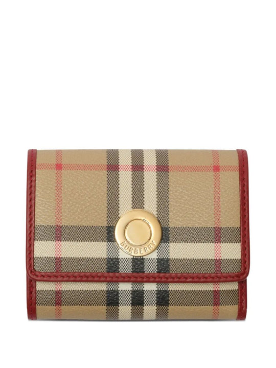 Small Check Folding Wallet