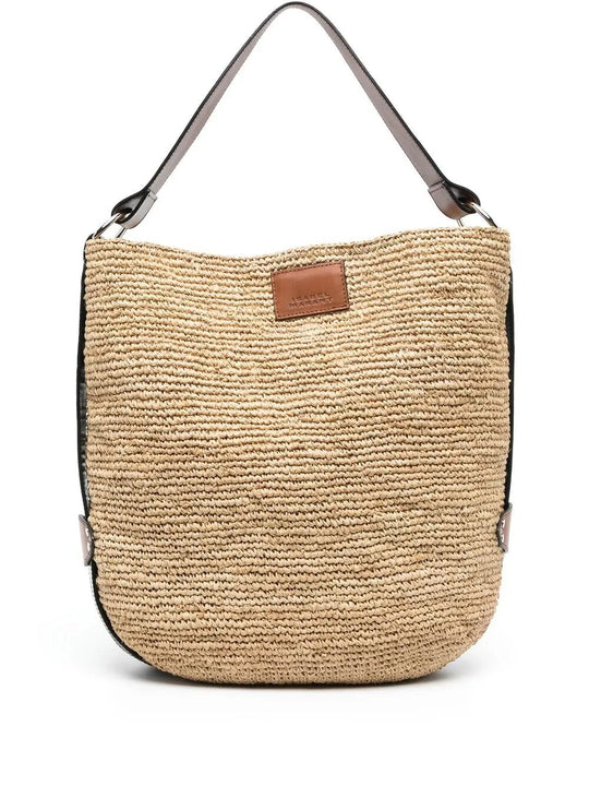 Bayia Raffia Bucket Bag