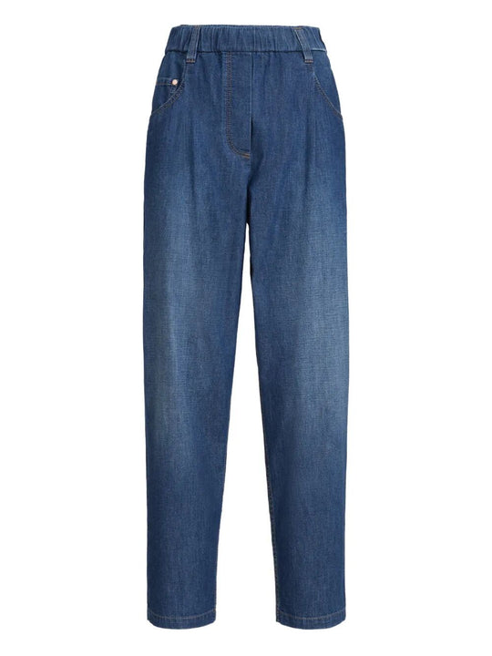 Lightweight Denim Five-Pocket Trousers