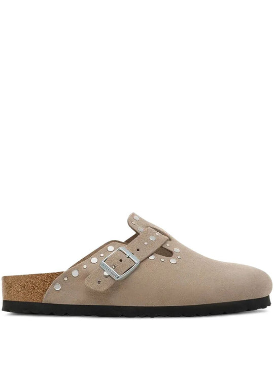 Boston Rivet Suede Mule