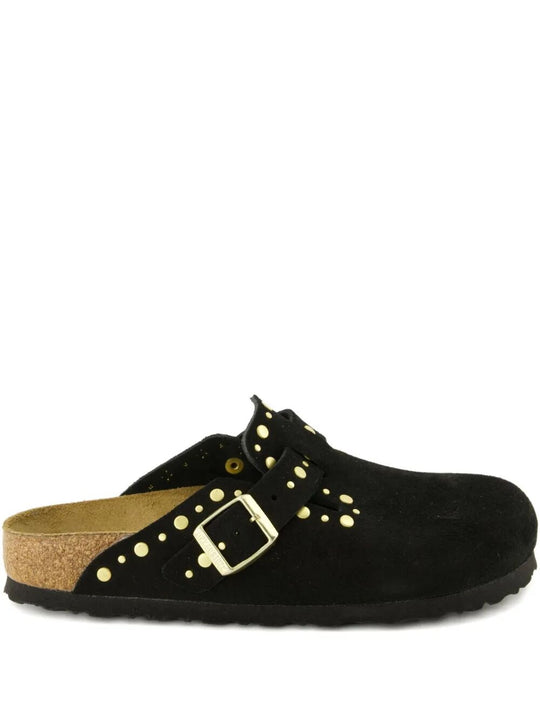 Boston Rivets Suede Mule