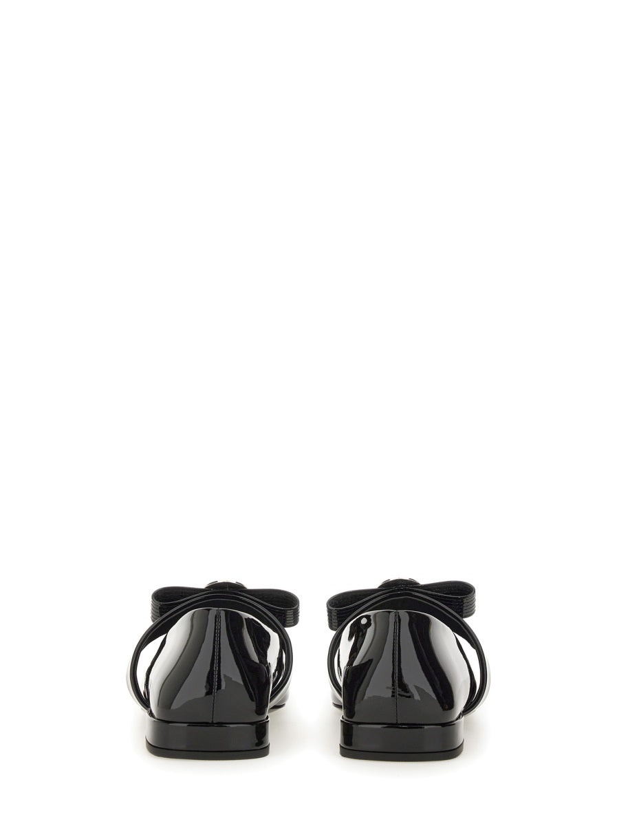 Versace Flat Shoes - Black | Wanan Luxury