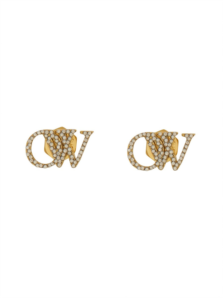 Off-White Earrings - Gold | Wanan Luxury