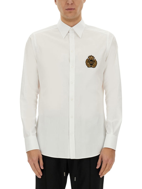 Shirt With Heraldic Patch