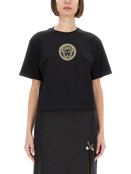 Cropped "Medusa" T-Shirt