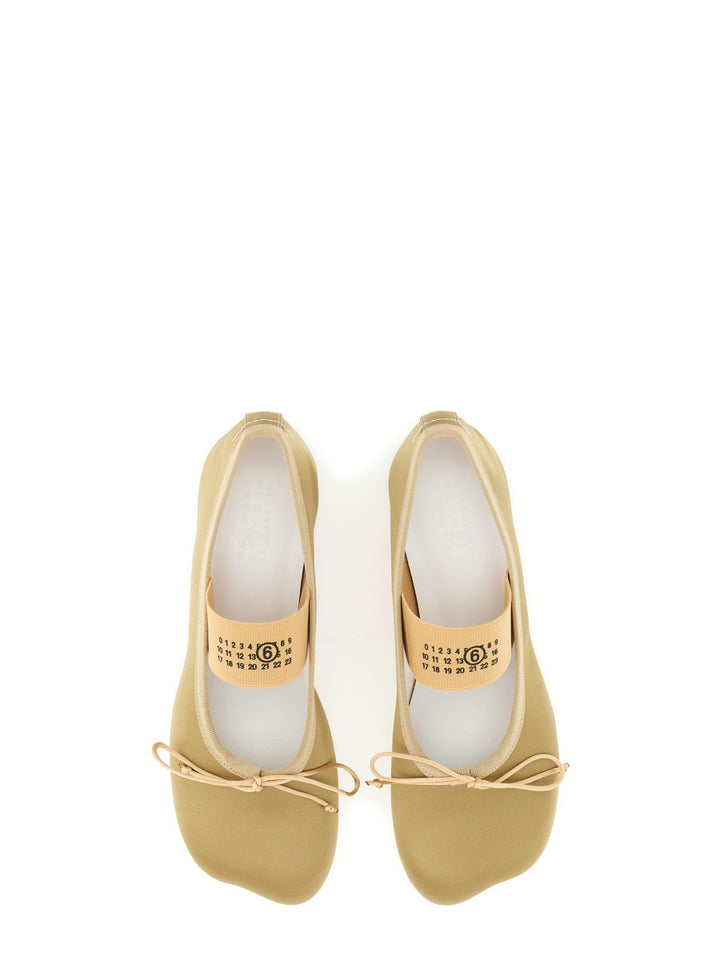MM6 Maison Margiela Flat Shoes - Beige | Wanan Luxury