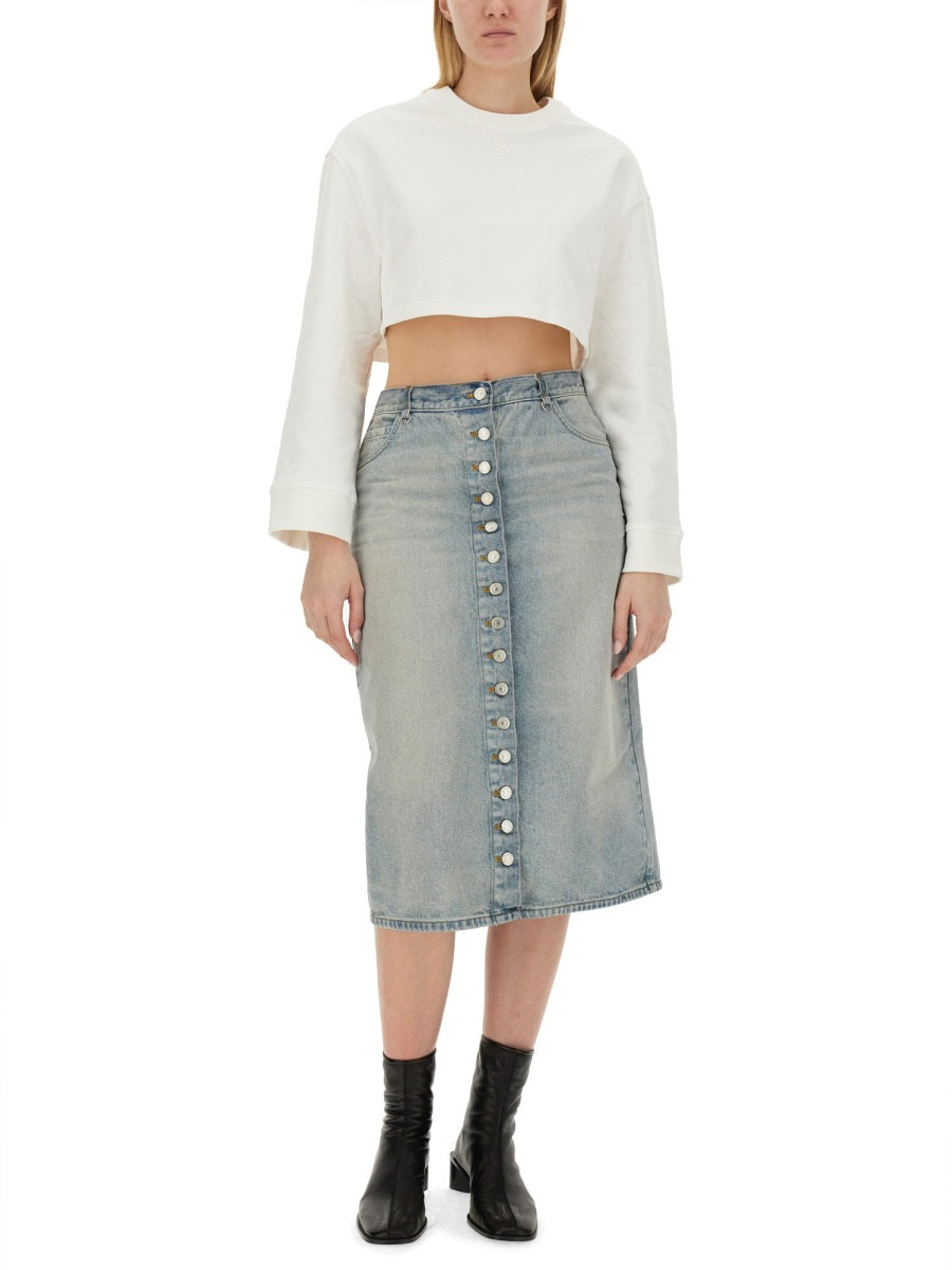 Courrèges Sweatshirts - White | Wanan Luxury