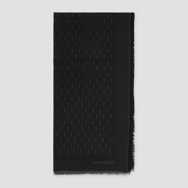 Saint Laurent Scarves - Black | 67c23287d7fd737b3e3ae9028fe82d20c73f7530